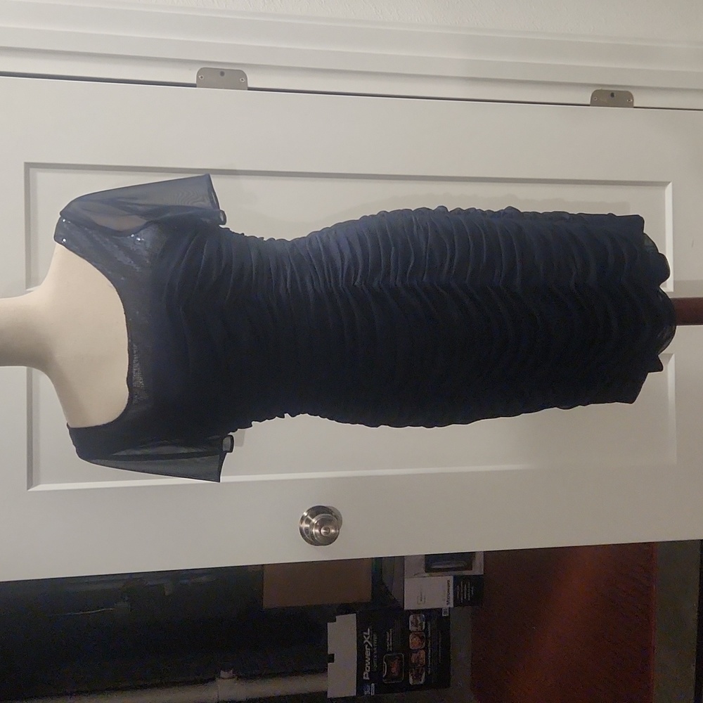 Victor Costa navy blue dress